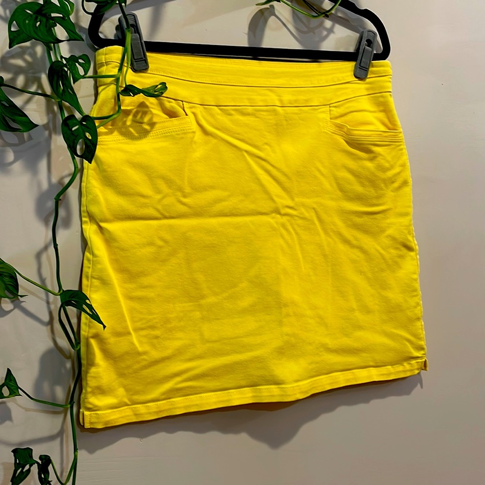 🍉 SKORTS/SKIRT Sz 14 KIM ROGERS YELLOW
